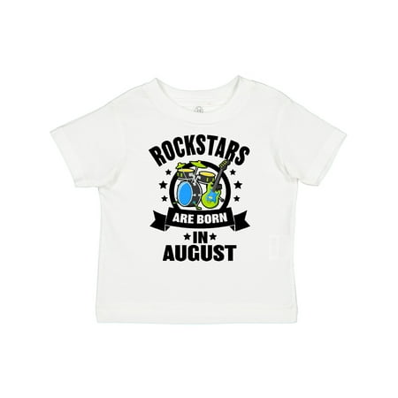 

Inktastic Rockstars Are Born in August Birthday Gift Toddler Boy or Toddler Girl T-Shirt