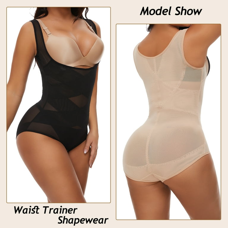 COMFREE Women s Waist Trainer Bodysuit Full Body Shaper Tummy Control Faja Compression Slim Corset Shapewear Girdles