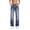 Blue, variant on Women's High Waisted Wide Leg Jeans Retro Washed Denim Pants Micro Elastic Breathable Casual Trousers