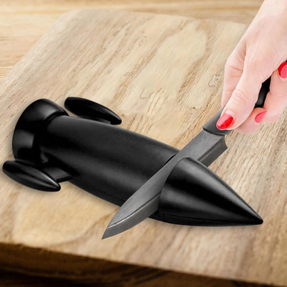 Tohuu Kitchen Knife Sharpener Creative Rocket Shape Knife Sharpeners  Kitchen Chef Knife Scissors Sharpener for Camping Hiking and Household Use  fitting 