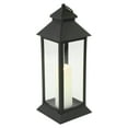 thumbnail image 2 of Northlight 15" LED Battery Operated Black Lantern with Flameless Candle, 2 of 5