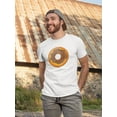thumbnail image 2 of Chocolate Frosting Donut T-Shirt Men -Image by Shutterstock, Male Small, 2 of 4