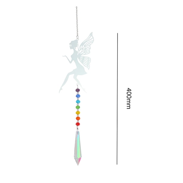 Carillones de viento de cristalcuentas coloridasgota colgante de Metalregalo de verano (hada) Ndcxsfigh Para estrenar