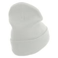 thumbnail image 3 of Wine and Cheese Embroidered 12 Inch Long Knitted Beanie - White OSFM, 3 of 5