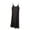 #0126-Black, variant on Womens Modal Nightgown Full Slip Midi Loose Dress Spaghetti Strap Mini Cami Tank Sleepwear