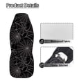 thumbnail image 5 of Jeiento Spider Web Car Seat Covers 2 Pcs Front Seats Only 2 PCS Front Seat Cover Set Interior Covers Fashion Auto Interior for Car Sedan Auto Truck SUV Halloween Decorative Accessory, 5 of 7
