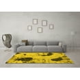 thumbnail image 3 of Ahgly Company Machine Washable Indoor Rectangle Abstract Yellow Modern Area Rugs, 5' x 8', 3 of 4