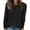 Black, variant on Horkkom Womens Tops Long Sleeve Lightweight Shirts Fall Fashion 2024 Trendy Tops Crewneck Casual Knit Basic Shirts, Gifts for Women
