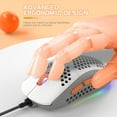 thumbnail image 6 of LexonElec M8 LED Gaming Mouse,Ultra-Lightweight,Chroma RGB Backlit,7 Programmable Buttons 6400 DPI,Computer Mice for Laptop,PC Gamers-Gray White, 6 of 9