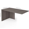 thumbnail image 2 of Bestar i3 Plus 59" Wooden Desk Return Table in Bark Gray, 2 of 2