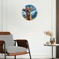 thumbnail image 3 of Battery Operated Analog Wall Clocks Non-Ticking Silent Modern Clock Decorative for Home,Office-Smiling Llama With Colorful Flower Crown On Head(10inch), 3 of 4