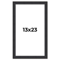 13x23 Frame Black Real Wood Picture Frame Width 1.25 Inches | Interior Frame Depth 0.5 Inches |