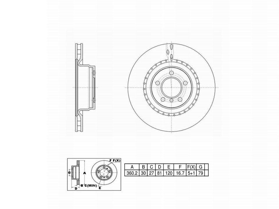 Winstop Brake Rotor, Front WS247487, Land Rover Range Rover 2012-2006
