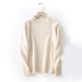 thumbnail image 4 of Breezora Boys and Girls Turtleneck Sweaters Cable Knit Chunky Pullover Long Sleeve for Fall Winter Season Childrens Warm Tops 100 Size Beige, 4 of 4