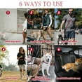 thumbnail image 4 of Heavy Duty Dog Leash, 4-7FT Shock Absorbing Bungee with 2 Padded Handles, Metal Carabiner & Seatbelt for Large Dogs, 4 of 8