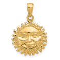 thumbnail image 5 of Auriga Fine Jewelry 14K Yellow Gold 3-Dimensional Sun Pendant for Women (L-24 mm,W-17 mm), 5 of 6