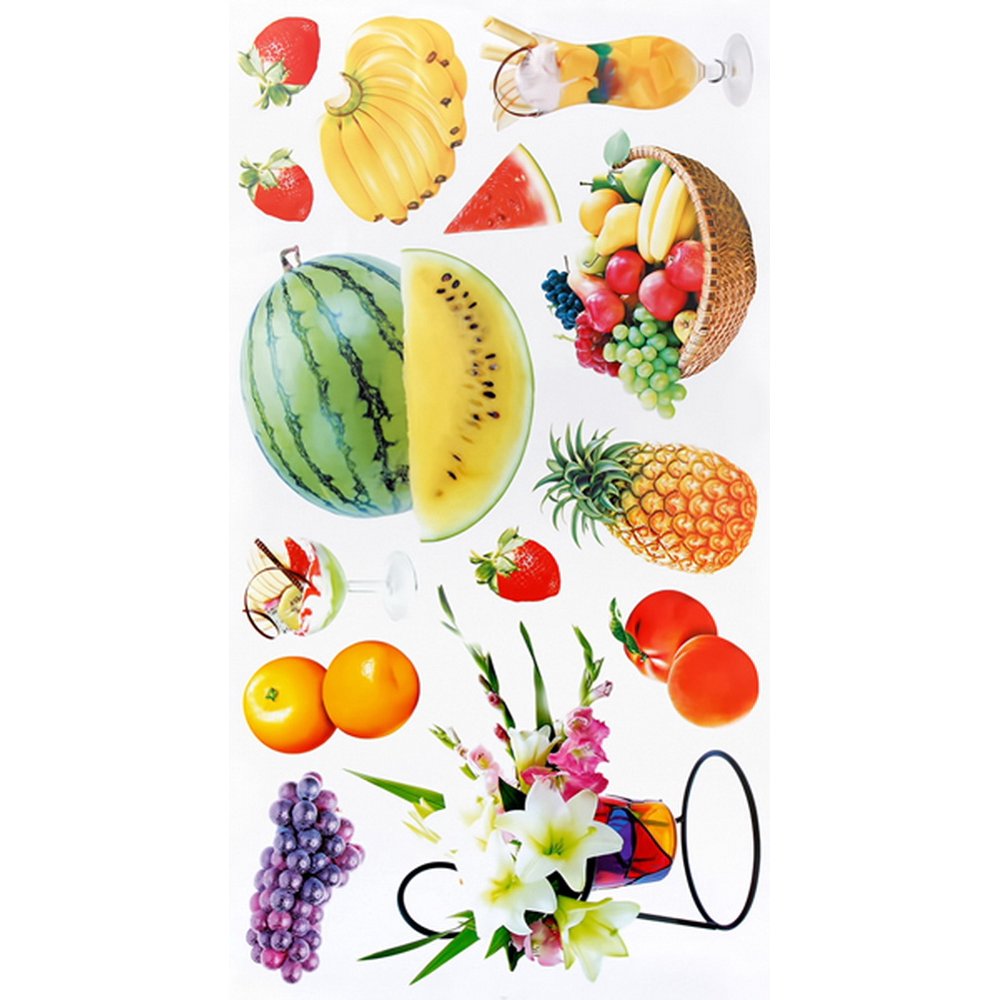 Tropical Fruit Wall Decals Stickers Appliques Home Decor Walmart