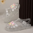thumbnail image 6 of breaise Girl Jelly Sandals, Closed Toe Princess Summer Dress Shoes, Beach Flat Sandals, Birthday Party Dance Casual Flat Shoes, 6 of 10