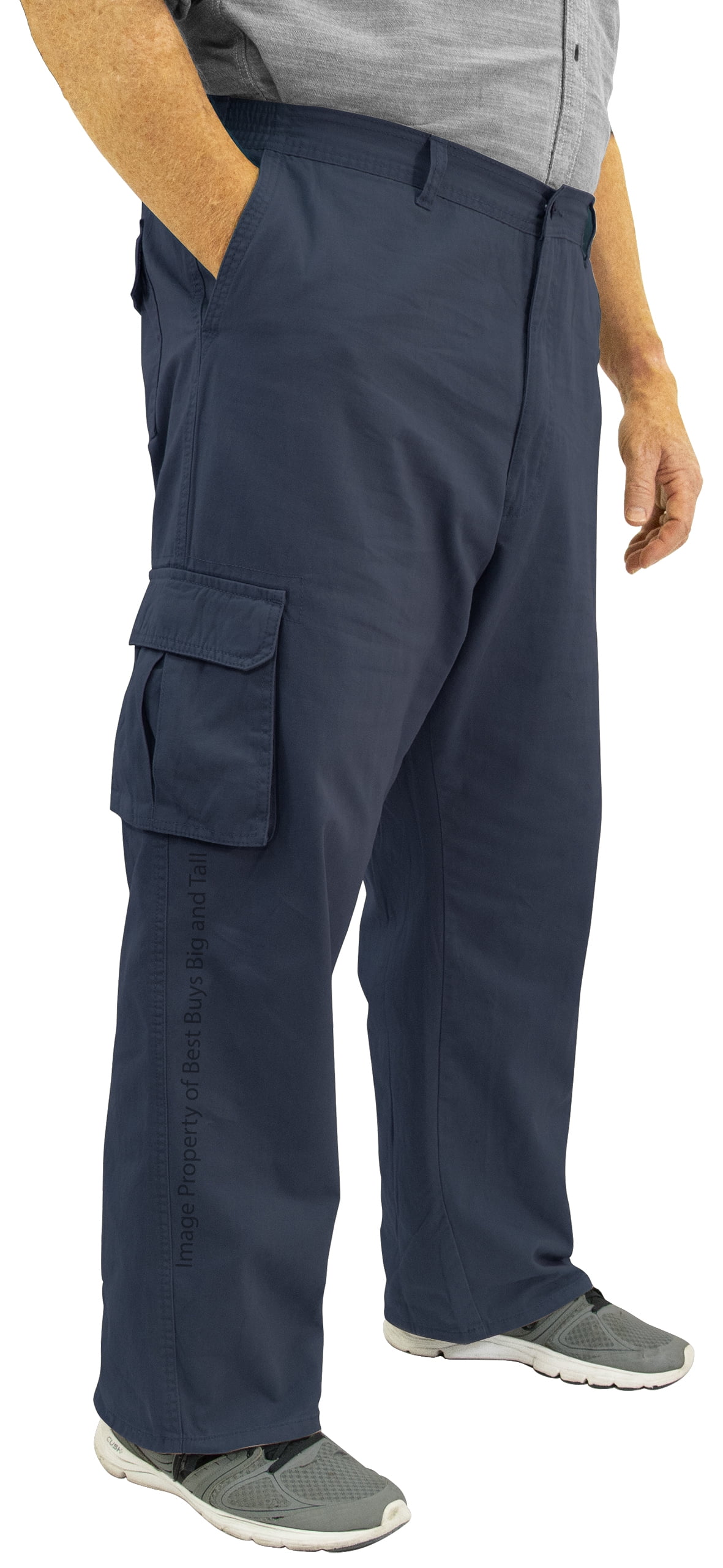 ROCXL - ROCXL Big & Tall Men's Cargo Pants Expandable Waist - Walmart ...