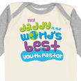 thumbnail image 4 of Inktastic Youth Pastor Daddy Quote Boys or Girls Long Sleeve Baby Bodysuit, 4 of 5