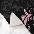thumbnail image 5 of Manfei Bohemian Damask 100% Cotton Duvet Cover Queen Size, Black Pink Bedding Sets Queen Size, Victorian Flower Bed Set, Breathable Bedroom Decoration, 5 of 9