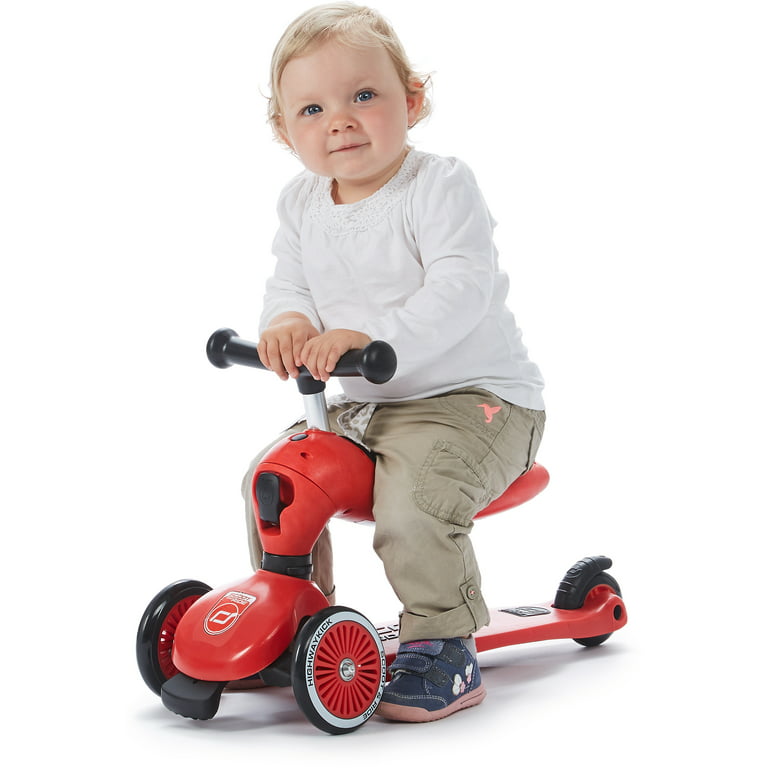 Kids scoot and ride highwaykick 1 (2in1) scooter for ages 1-5 years (Sit &  Stand) Easy Adjust 