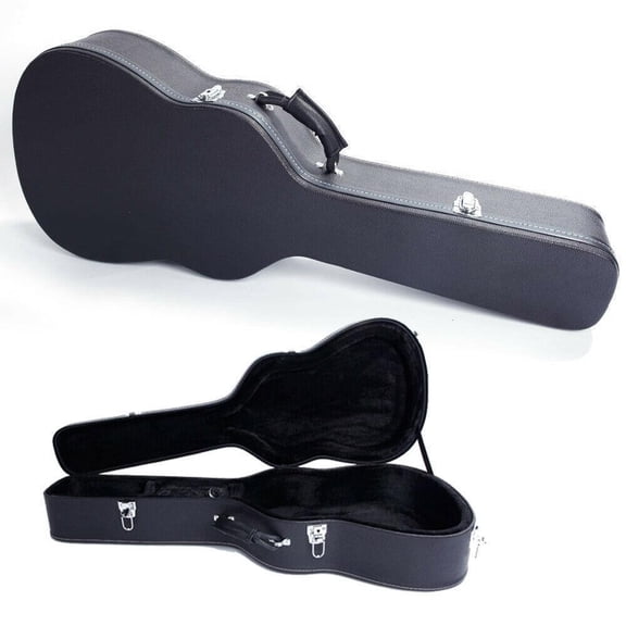 HDTFGB 39" Guitar Hard Case Microgroove Flat Fit Acoustic Guitar