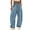 DustyBlue, variant on PUWEI Women's Barrel High Waisted Sweatpants Wide Leg Drawstring Athletic Baggy Pants with Pockets