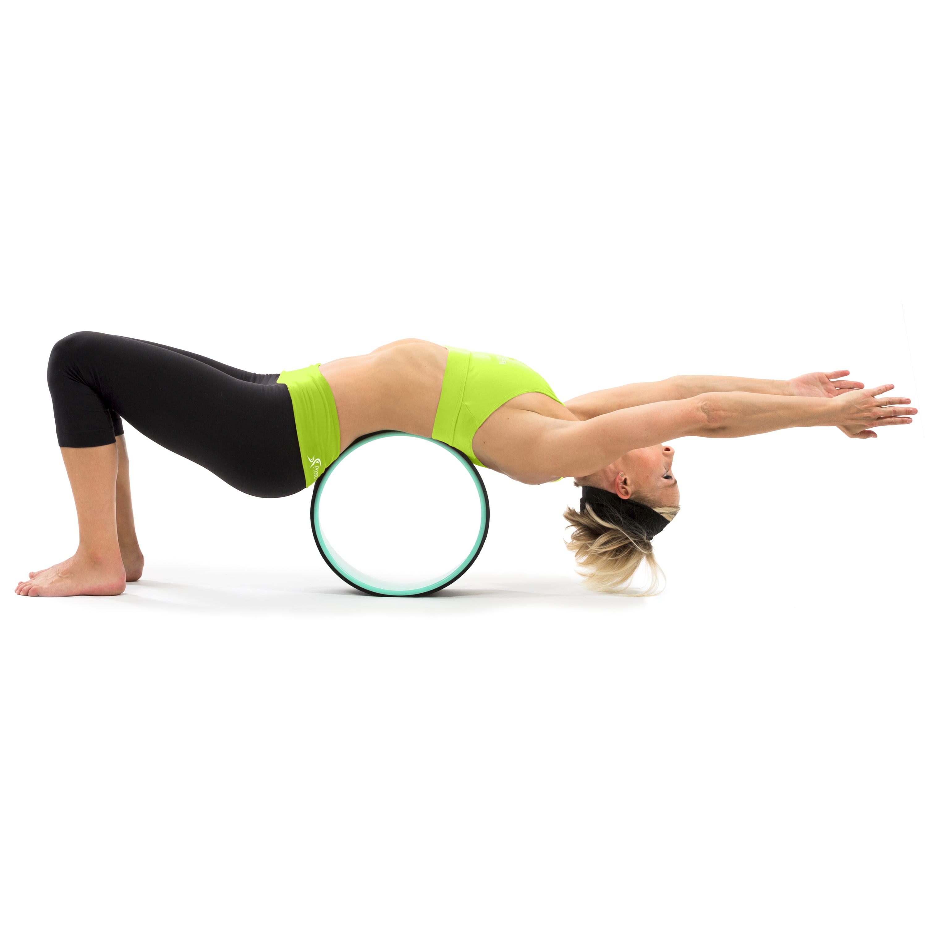 Forbidden Road Yoga Wheel Exercise Wheel Prop for Release Tight Chest and Shoulders Deepen Back Bend Stretching and Improving Yoga Poses and Flexibility Balance and Core Strength