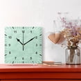 thumbnail image 2 of Pastel Green Wall Clock Battery Operated Silent Non-Ticking Bedroom Office Kitchen Home School Decor 7.8"(Black), 2 of 10