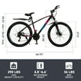 thumbnail image 2 of Mountain Bike, 27.5 Inch Shimano 21 Speed, Dual Disc Brake Bike for Men Womens Adult, Front Suspension Bicycle, 2 of 11