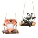 thumbnail image 1 of Outdoor Sculpture,Hanging Swing Animal Statue Decorative,Resin Hanging Animal Figurine Accessories,Garden Sculpture Decor for yard Waterproof,Outdoor Ornament Cute Hand Painted,Outdoor Patio Zulema Escultura al aire libre, 1 of 8