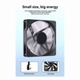 thumbnail image 2 of 2pcs Computer Case Fan 92mm 4-Pin PWM High Airflow Ultra-Thin Cooling Fan 1000-2700 RPM Cascadable FDB Bearing Fan, 2 of 8
