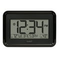 thumbnail image 3 of La Crosse Technology Black Digital Wall Clock with Indoor & Outdoor Temperature, 513-1412, 3 of 8