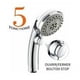 thumbnail image 1 of Cabezal de ducha con múltiples configuraciones para mejorar el baño, alta presión y ahorro de agua, función de pausa, acabado cromado e instalación sin herramientas, 1 of 5