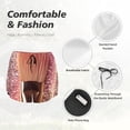 thumbnail image 4 of Balery Makeup Brush on Pink Glitter Pantalones cortos deportivos para mujer con forro y dos bolsillos, elásticos, para entrenamiento, gimnasio, yoga-Medium, 4 of 7