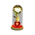 thumbnail image 3 of AMLESO Artificial Light up Rose Flower in Glass Dome for Wedding Decor Multipurpose White Rose, 3 of 8