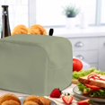 thumbnail image 7 of Sage Green Toaster Cover 2 Slice, Farmhouse Solid Green Color Modern Art Dustproof Bakeware Oven Protector with Top Hook, Waterproof Small Kitchen Appliance Toasters Dust Cover, 12"x7.5"x8", 7 of 7