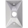 thumbnail image 2 of Bell Weatherproof 5186-5 Gray Single Outlet Weatherproof Rectangular Lampholder Cover, 2 of 3