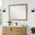 thumbnail image 4 of Altair  Ivy Rectangular Bathroom Wood Framed Wall Mirror 48 in. - Washed Oak, 4 of 11