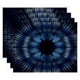 thumbnail image 2 of Simply Daisy 18" x 14" Shibori Burst Geometric Print Placemat, Set of 4, 2 of 5