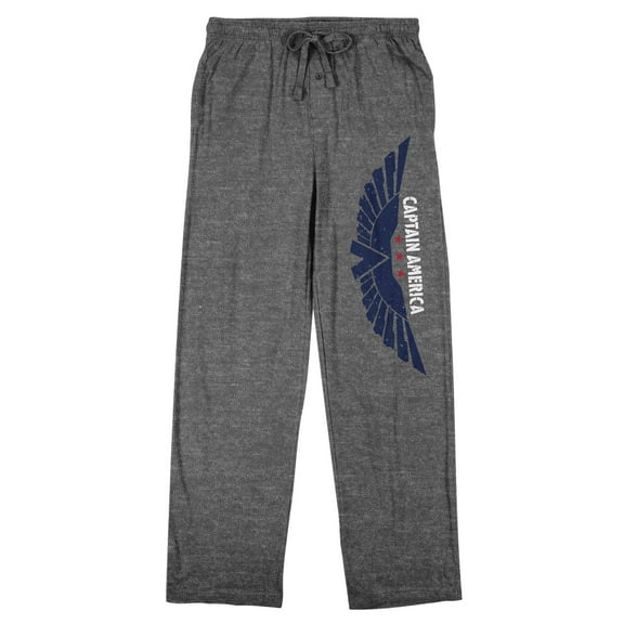 Captain America: Brave New World Men's Heather Gray Sleep Pajama Pants-Medium
