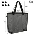 thumbnail image 2 of 5Pieces Reusable Mesh Beach Tote Bags ,Mesh Pool Bag With Drawstring For Groceries, Travel,Toys & Laundry, 2 of 8