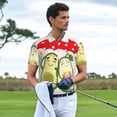 thumbnail image 4 of Salouo Avocado Lovers Wearing Umbrella for Men's Short Sleeve Polo Shirts,Polo Shirts for Men Performance Short Sleeve Golf Shirt Athletic Casual Collared T-Shirt-X-Large, 4 of 8