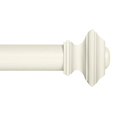 thumbnail image 2 of Ivilon Drapery Window Curtain Rod Set - Square Design 1 1/8 Rod. 28 to 48 Inch. Ivory/White, 2 of 4