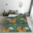 thumbnail image 5 of Vsdgher Knitted Woodland Squirrel Ultra-Soft Micro flannel Blanket Throw Blankets for Couch Sofa, Bed (4 sizes)-80"x60", 5 of 7