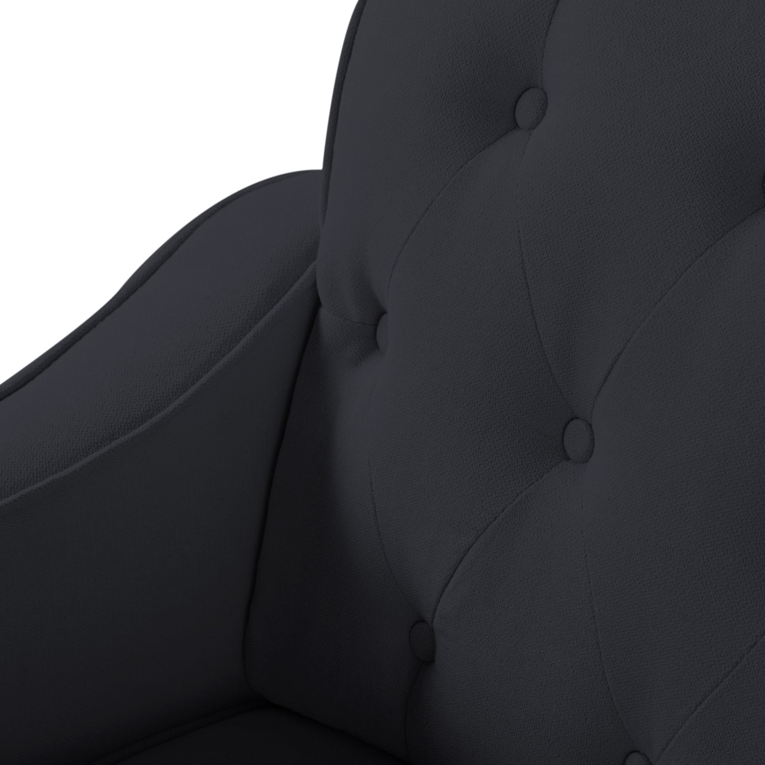 Kadyn 77.2" Fabric Sofa, Upholstered Lounge Couch with Square Arm, Modern Fabric Couch for Living Room, Black Kadyn 77.2" Fabric Sofa, Upholstered Lounge Couch with Square Arm, Modern Fabric Couch for Living Room, Black
