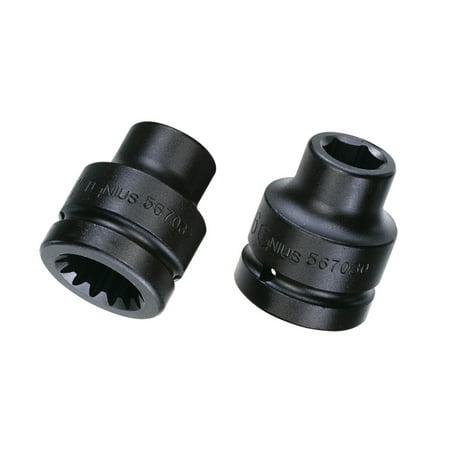 

Genius Tools #5 Spline Dr. 30mm Impact Socket (CR-Mo) - 547030