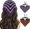 Orange Purple, variant on Bat Crochet Headbands Grey Bandanas Headband Gothic Scarf Halloween Hair Accessories for Women 2 count