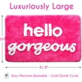 thumbnail image 2 of Hot Pink Hello Gorgeous Mat, 2 of 8